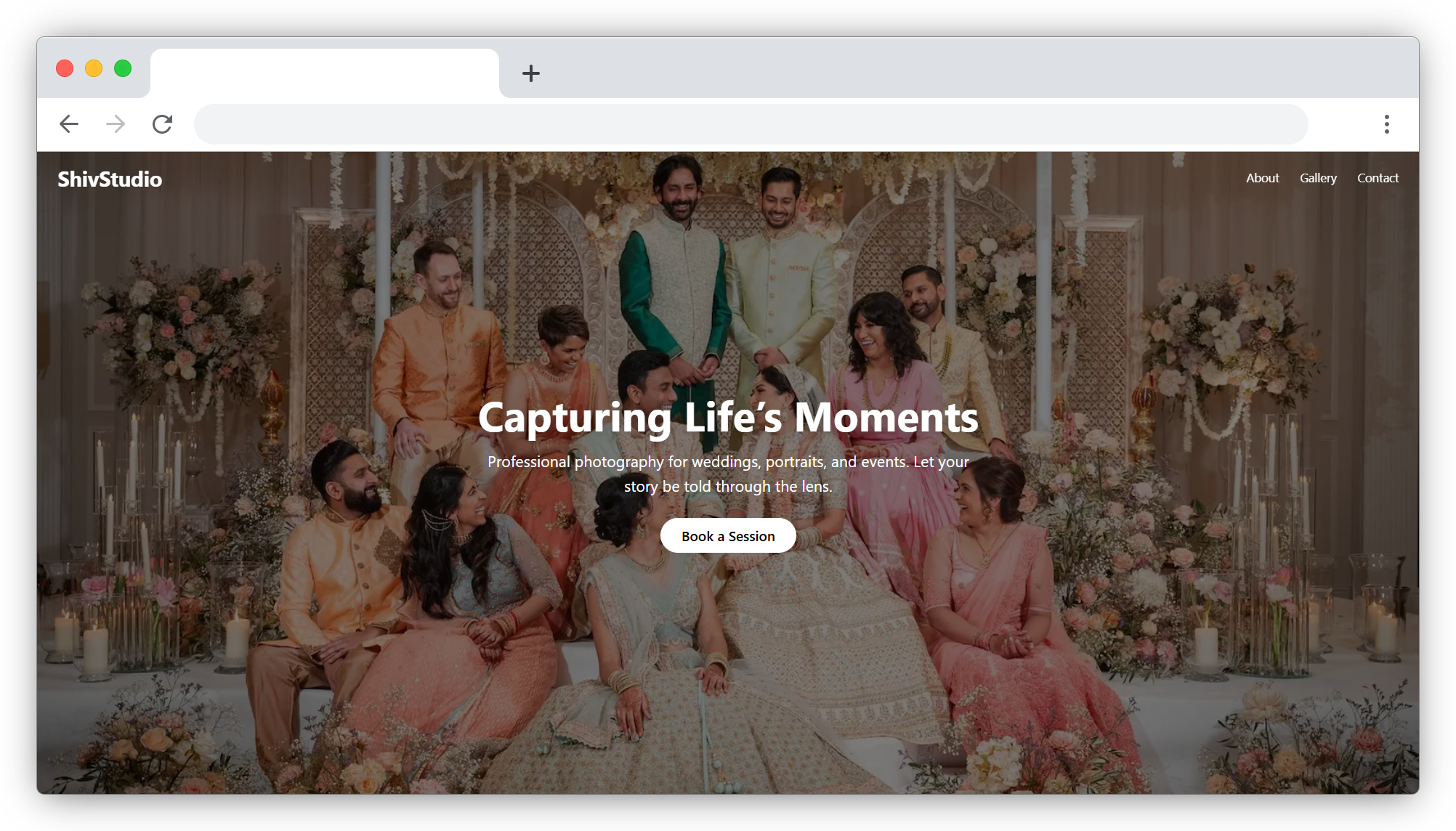 PhotoLP - Photography Portfolio Interface